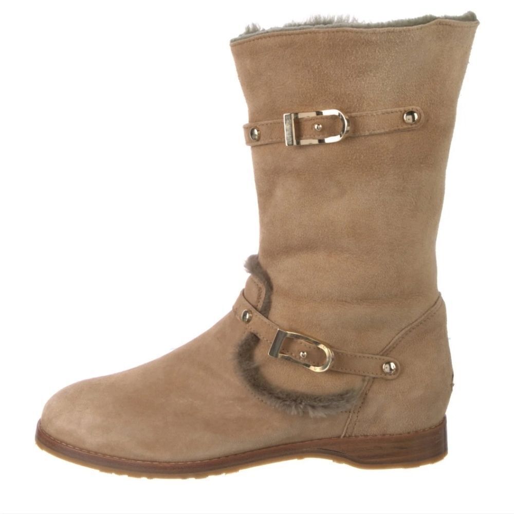 Jimmy Choo Suede Moto Boots